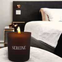 Luxury candle in the bedroom