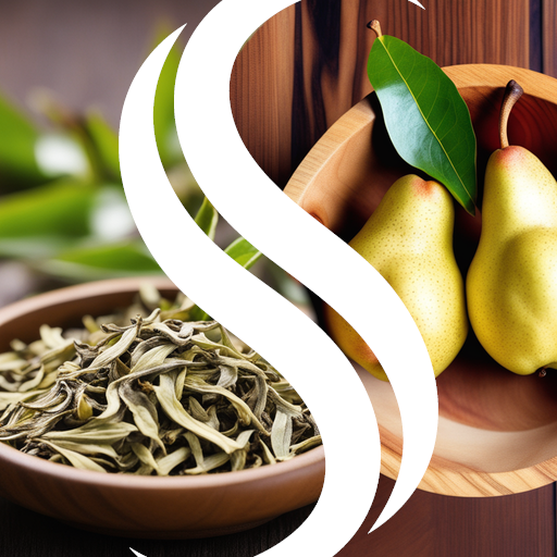 White tea and pear ingredients